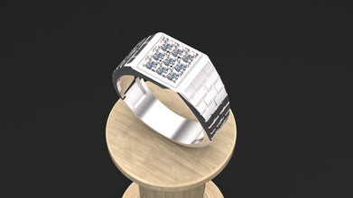 Men’s 925 Sterling Silver Ring | Custom Gemstone Signet Ring (Emerald, Ruby, Citrine, Garnet, Amethyst) – Handmade Luxury Jewelry Gift