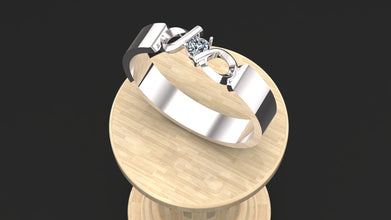 Personalized Sterling Silver Ring with Birthstone | Custom Engraved Silver Band for Men & Women | Unique Gift for Anniversary, Birthday & Couples