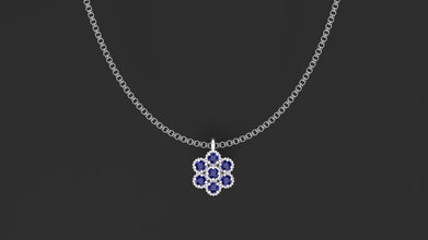 sterling Silver Floral Pendent Customizable – Luxury Pendent for Women