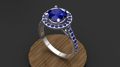 Sterling Silver Halo Ring | Elegant Women’s Jewelry