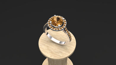 Sterling Silver Halo Ring | Elegant Women’s Jewelry