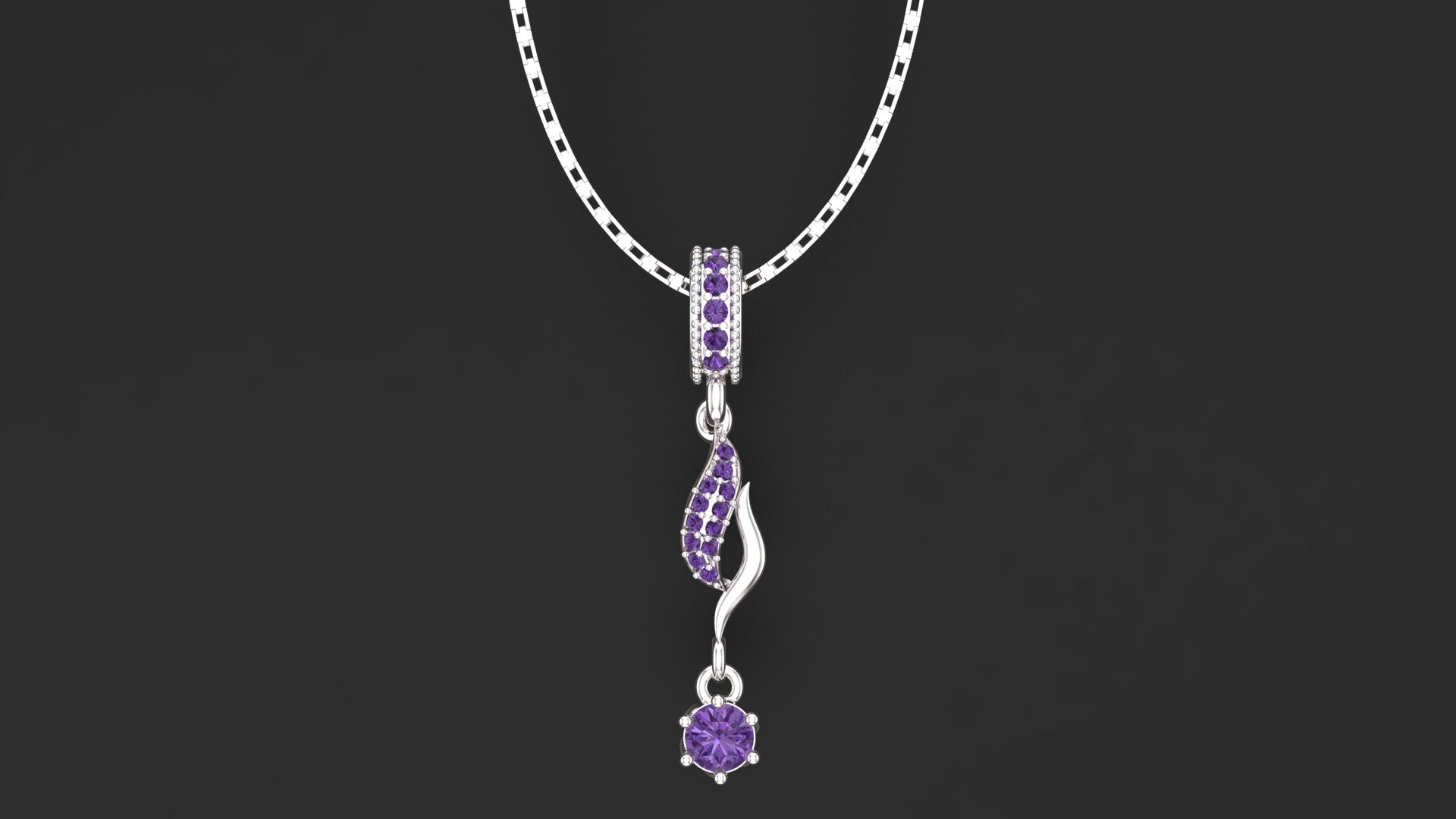 Sterling Silver Pendant Necklace – Elegant Women’s Locket