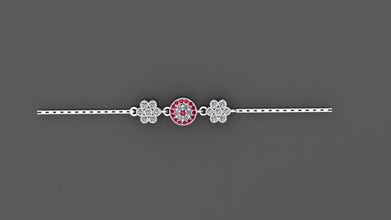 Silver Flower Bracelet Customizable – Handmade Adjustable Women’s Jewelry