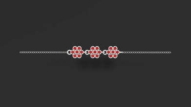 Sterling Silver Customizable Gemstone Flower Bracelet – Elegant Adjustable Women’s Jewelry Gift