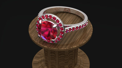 Sterling Silver Halo Ring | Elegant Women’s Jewelry