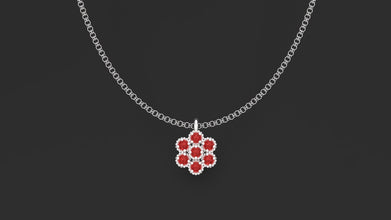 sterling Silver Floral Pendent Customizable – Luxury Pendent for Women