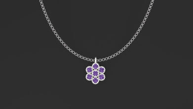 sterling Silver Floral Pendent Customizable – Luxury Pendent for Women