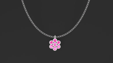 Sterling Silver Floral Jewelry Set Customizable – Necklace, Earrings, Ring & Bracelet for Women