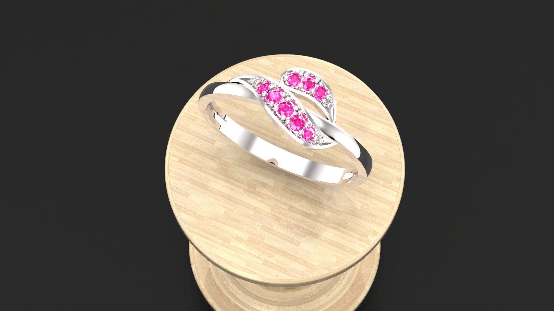 Sterling Silver Infinity Ring with Custom Gemstones – Personalized Birthstone Promise Ring for Women