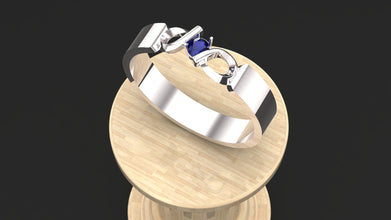 Personalized Sterling Silver Ring with Birthstone | Custom Engraved Silver Band for Men & Women | Unique Gift for Anniversary, Birthday & Couples