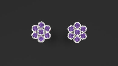 Sterling Silver Floral Earrings – Luxury jewellery for Women