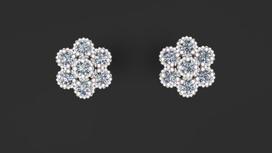 Sterling Silver Floral Earrings – Luxury jewellery for Women