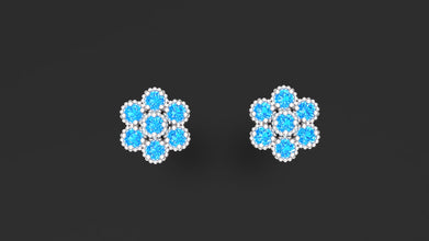 Sterling Silver Floral Earrings – Luxury jewellery for Women