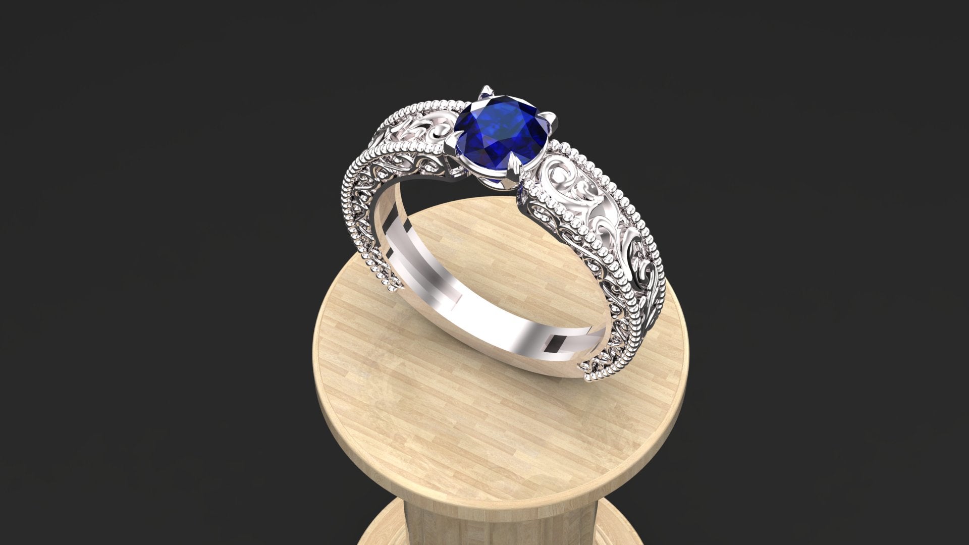 Handcrafted Sterling Silver Vintage Filigree Ring with Custom Gemstone (Diamond or Emerald) – Antique Style Engagement & Statement Jewelry