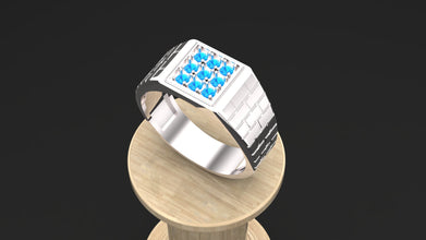 Men’s 925 Sterling Silver Ring | Custom Gemstone Signet Ring (Emerald, Ruby, Citrine, Garnet, Amethyst) – Handmade Luxury Jewelry Gift