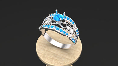 Custom Sterling Silver Engagement Ring – Adjustable Gemstone Choice (Diamond, Emerald, Ruby, Citrine, Pink Sapphire) – Handmade Women’s Jewelry