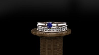 Sterling Silver Custom Gemstone Ring – Personalized Engagement Ring with Birthstone | Handmade Silver Jewelry Gift for Her