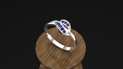 Sterling Silver Infinity Ring with Custom Gemstones – Personalized Birthstone Promise Ring for Women