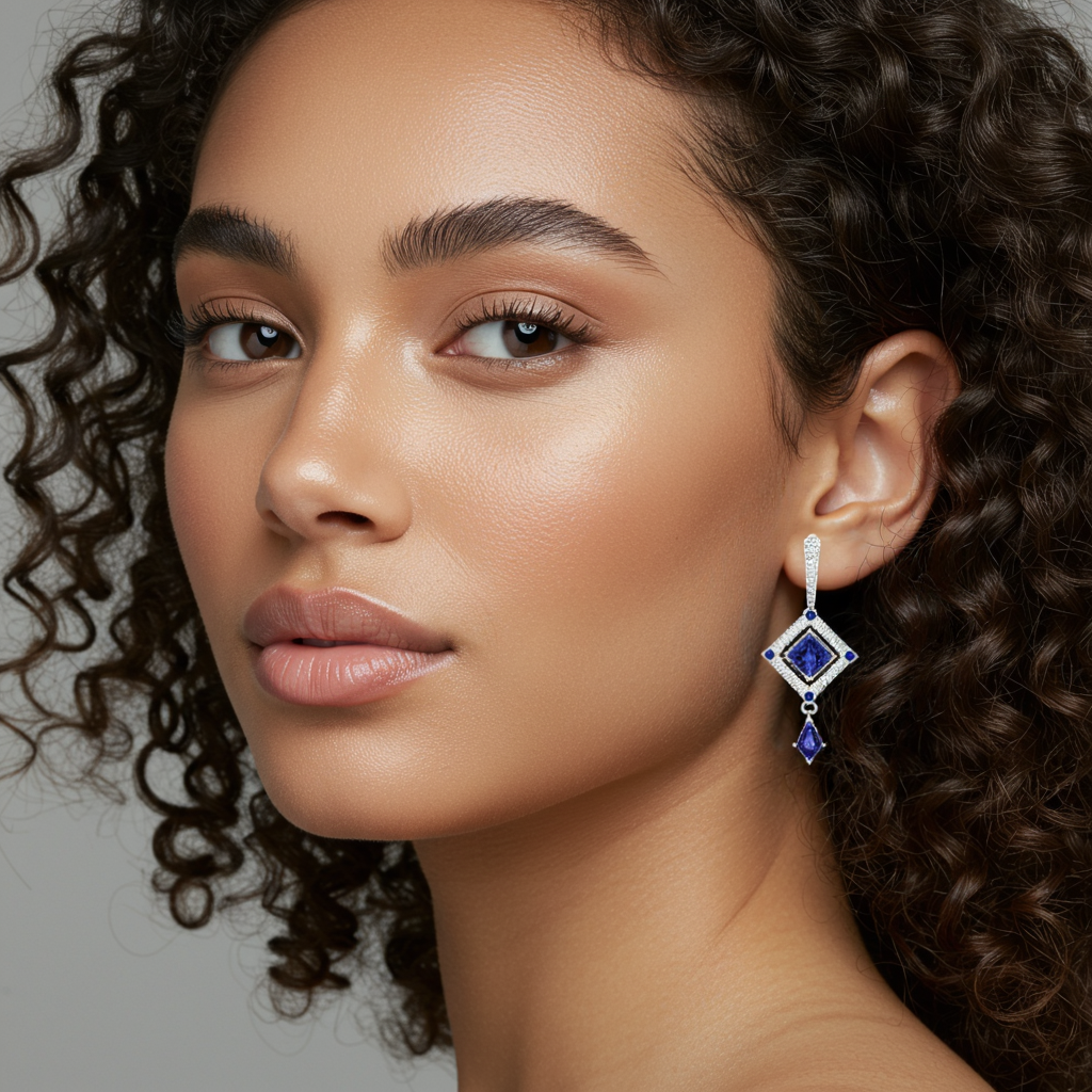 Elite Sterling Silver Jewelry Set  | Necklace, Earrings, Pendant, Bracelet & Ring for Women